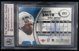 2001 E-X #20 Emmitt Smith Auto Dallas Cowboys BGS Autograph 10