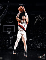 Damian Lillard Signed Trail Blazers 16x20 Spotlight Jump Shot Photo-BA W Holo