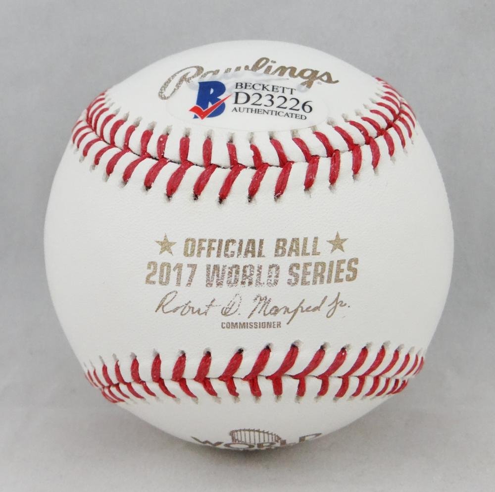 George Springer Autographed World Series Rawlings OML Baseball - Beckett Auth