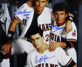 Sheen/Berenger/Bernsen Autographed Major League 16x20 Photo- Beckett Auth *Blue