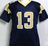 Kurt Warner Autographed Blue/Gold Pro Style Jersey - Beckett W *Black *1