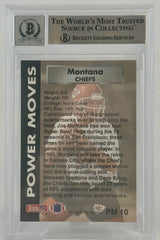 1993 Power Moves #PM10 Joe Montana Auto San Francisco 49ers BGS Autograph 10