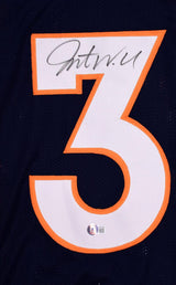 Javonte Williams Autographed Blue Pro Style Jersey- Beckett W Hologram *Black