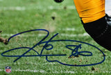 Hines Ward Signed Steelers 16x20 FP Running Black Jersey Photo - Beckett W Auth