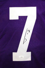 Tyrann Mathieu Autographed Purple College Style Jersey - JSA W Auth *7