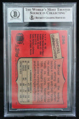 1987 Topps #296 Randall Cunningham Philadelphia Eagles BGS Autograph 10