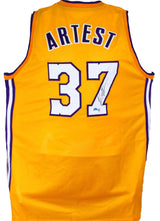 Ron Artest Autographed Yellow Los Angeles Jersey-Beckett W Hologram *Black