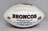 Shane Ray Autographed Denver Broncos Logo Football- JSA Witnessed Authenticated