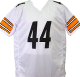 Derek Watt Autographed White Pro Style Jersey- JSA Witnessed *Silver