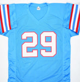 Kenny Houston Autographed Blue Pro Style Jersey w/HOF- Prova *Black