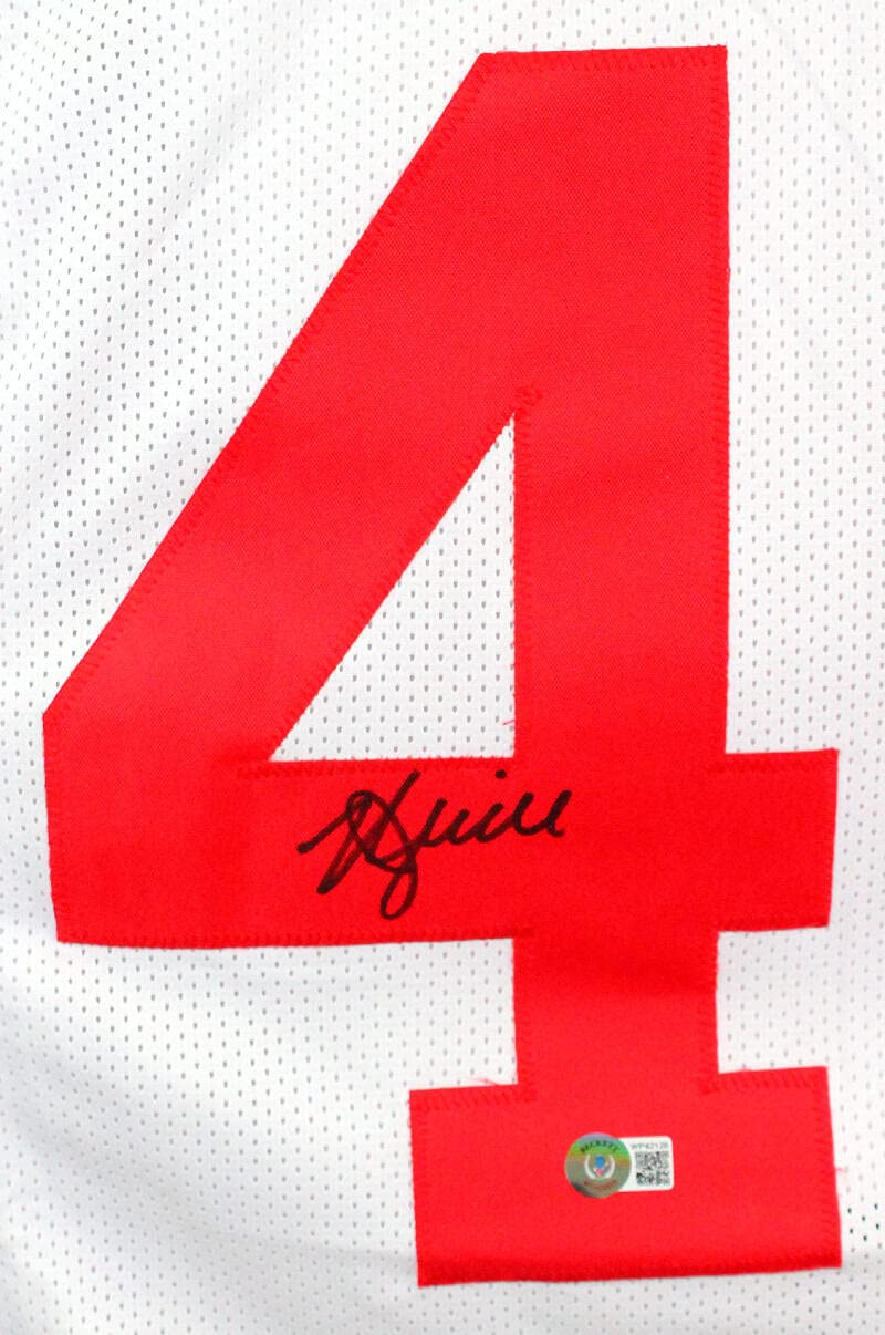 Kyle Juszczyk Autographed White Pro Style Jersey- Beckett W Hologram *Black