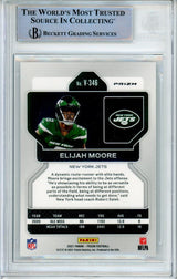 2021 Panini Prizm Silver Rookie Variations #346 Elijah Moore Jets BGS Auto 10