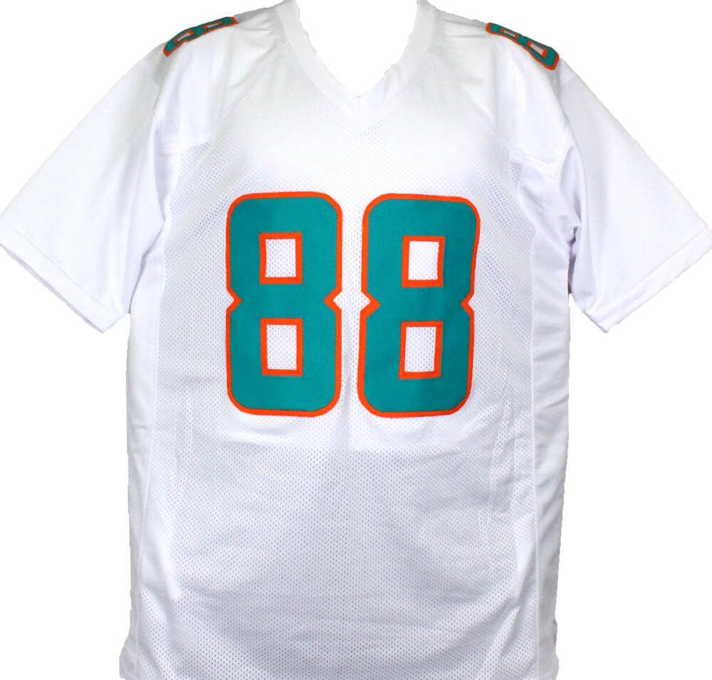 Mike Gesicki Autographed White Pro Style Jersey-Beckett W Hologram *Silver