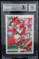 2019 Donruss #226 Joe Montana Auto San Francisco 49ers BGS Autograph 10