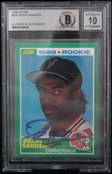 1989 Score #246 Deion Sanders Atlanta Falcons BGS Autograph 10