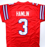Damar Hamlin Autographed Red Pro Style Jersey-Beckett W Hologram *Black