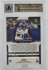 2020 Panini Prizm #398A Justin Jefferson Auto Minnesota Vikings BGS Autograph 10