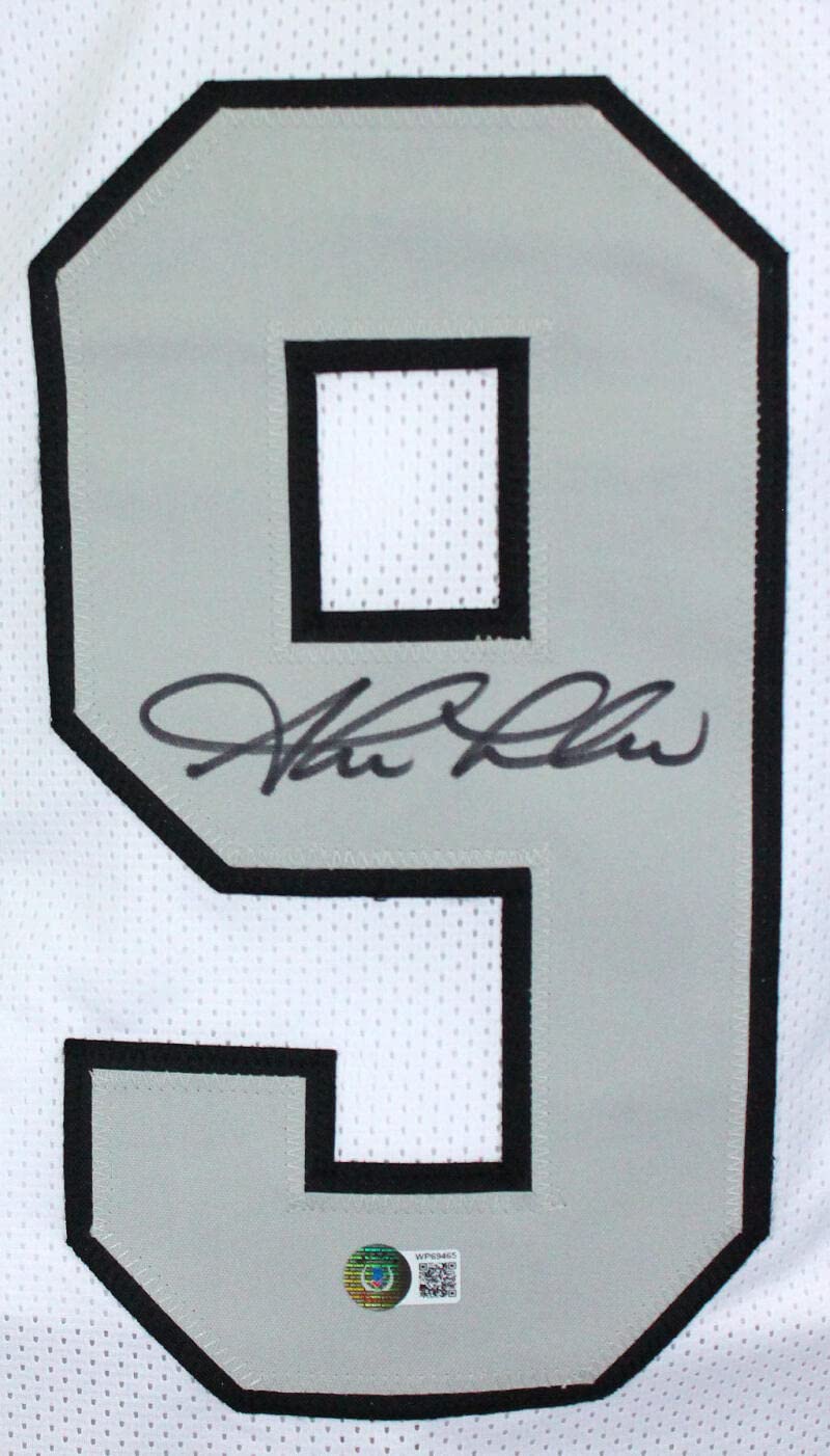 Shane Lechler Autographed White Pro Style Jersey- Beckett W Hologram *Black