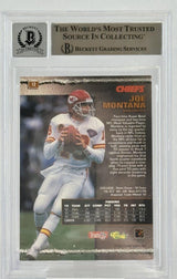 1995 Pro Line #12 Joe Montana Auto Kansas City Chiefs BGS Autograph 10