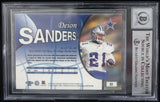 1998 Fleer Brilliants #51 Deion Sanders Dallas Cowboys BGS Autograph 10