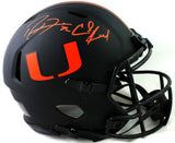 Ed Reed Ray Lewis Signed Hurricanes F/S Eclipse Authentic Helmet- Beckett W Auth