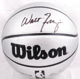 Walt Frazier Autographed Official NBA Platinum Wilson Basketball-Beckett W Holo
