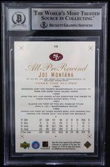 1999 UD Century Legends #118 Joe Montana Auto 49ers BGS Autograph 10