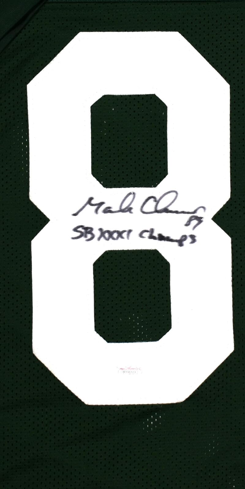 Mark Chmura Autographed Green Pro Style Jersey w/SB Champs - JSA W *Black
