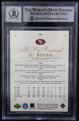 1999 UD Century Legends #118 Joe Montana Auto 49ers BGS Autograph 10