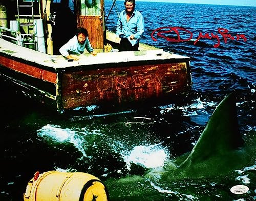 Richard Dreyfuss Autographed Jaws 11x14 Boat Photo -JSA *Red