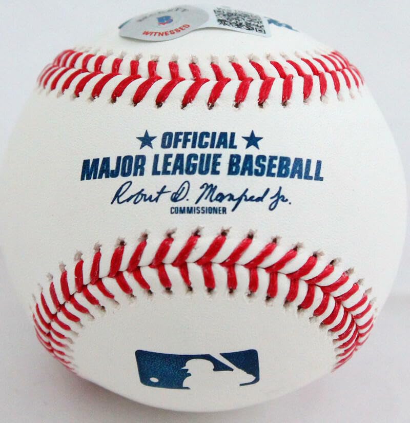 Alex Bregman Autographed Rawlings OML Baseball- Beckett W Hologram *Blue