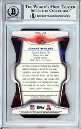 2014 Topps Platinum Die Cut #PDCJM Johnny Manziel RC Cleveland Browns BGS Auto
