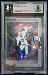 1996 Upper Deck SP #21 Deion Sanders Dallas Cowboys BGS Autograph 10