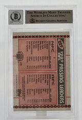 1990 Topps #229A Joe Montana Boomer Esiason Dual Signed BGS Autograph 10