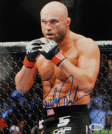 Randy Couture Autographed MMA 8x10 Photo In Ring- Beckett Auth *Blue