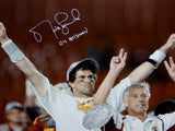 Matt Leinart Signed USC Trojans 16x20 Arms In Air Photo W/ Heisman- JSA W Auth