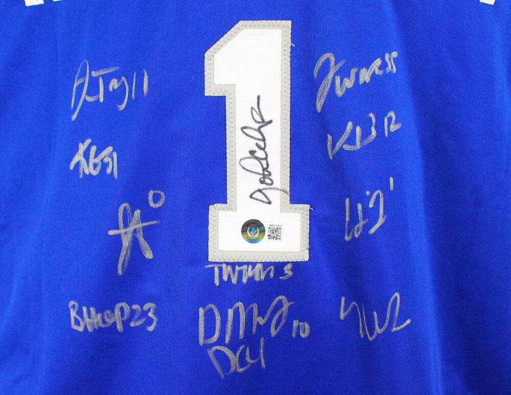 Kentucky '21-'22 Men's Basketball Team Blue College Style Jersey-Beckett W Holo