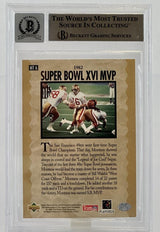 1995 Upper Deck Joe Montana Trilogy #MT6 Auto SF 49ers BGS Autograph 10