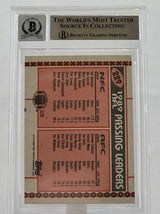 1990 Topps #229A Joe Montana Boomer Esiason Dual Signed BGS Autograph 10