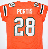 Clinton Portis Signed Orange College Style Jersey w/Natl Champs- Beckett W Holo