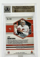 2021 Panini Mosaic #293 Super Bowl MVPs Joe Montana Auto SF 49ers BGS Auto 10