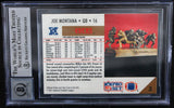 1991 Pro Set #3 Joe Montana Auto San Francisco 49ers BGS Autograph 10