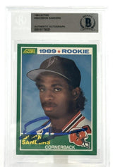 1989 Score #246 Deion Sanders Atlanta Falcons BGS Autograph 10
