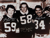 Ham Lambert Russell Steelers Signed 16x20 B&#38;W Photo W/ 2 insc-JSA W Auth *Si