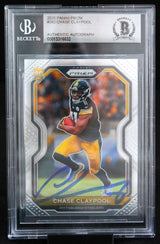2020 Panini Prizm #392 Chase Claypool Pittsburgh Steelers BGS Auto 10