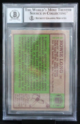 1984 Topps #111 Howie Long Auto Oakland Raiders BGS Autograph 10