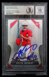 2019 Panini Prizm #301 Kyler Murray Arizona Cardinals ROY 19 BGS Autograph 10