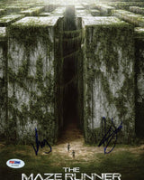 Maze Runner (2) Kaya Scodelario & Will Poulter Signed 8X10 Photo PSA/DNA #X12283
