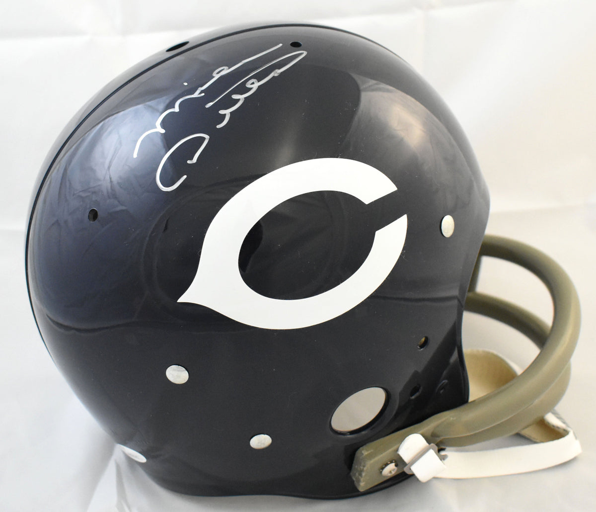 Mike Ditka Autographed Chicago Bears F/S TK Suspension Helmet - JSA W *Silver
