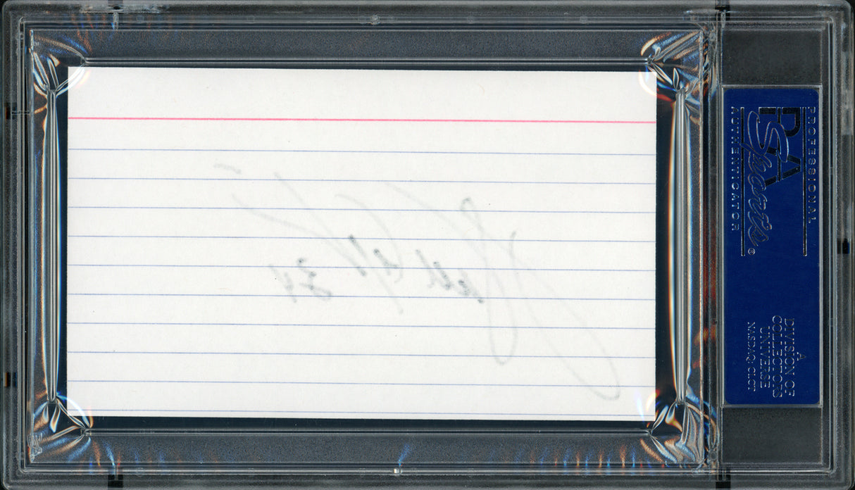 Walter Payton Autographed 3x5 Index Card Chicago Bears PSA/DNA Stock #64589